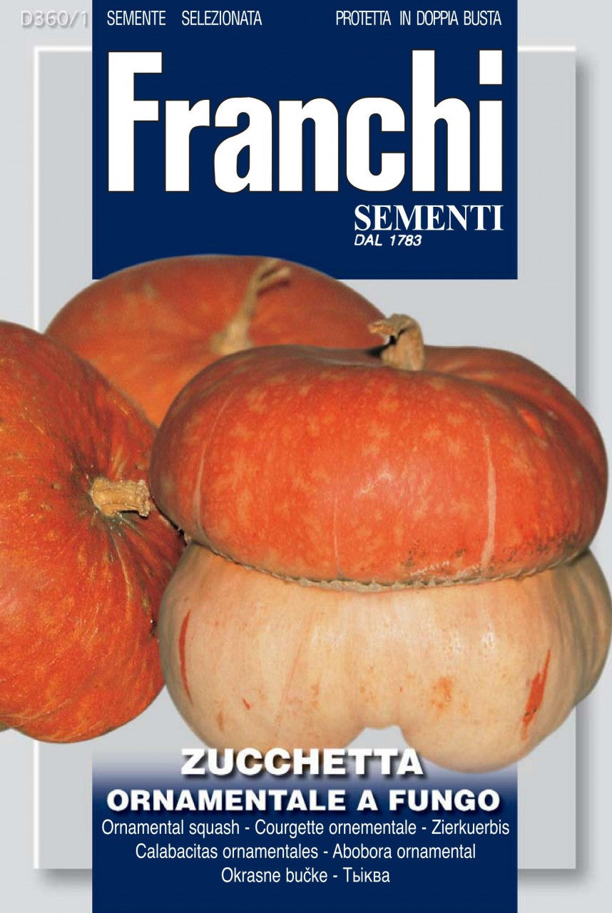 Squash Zuchetta Ornamentale a Fungo (360-1)