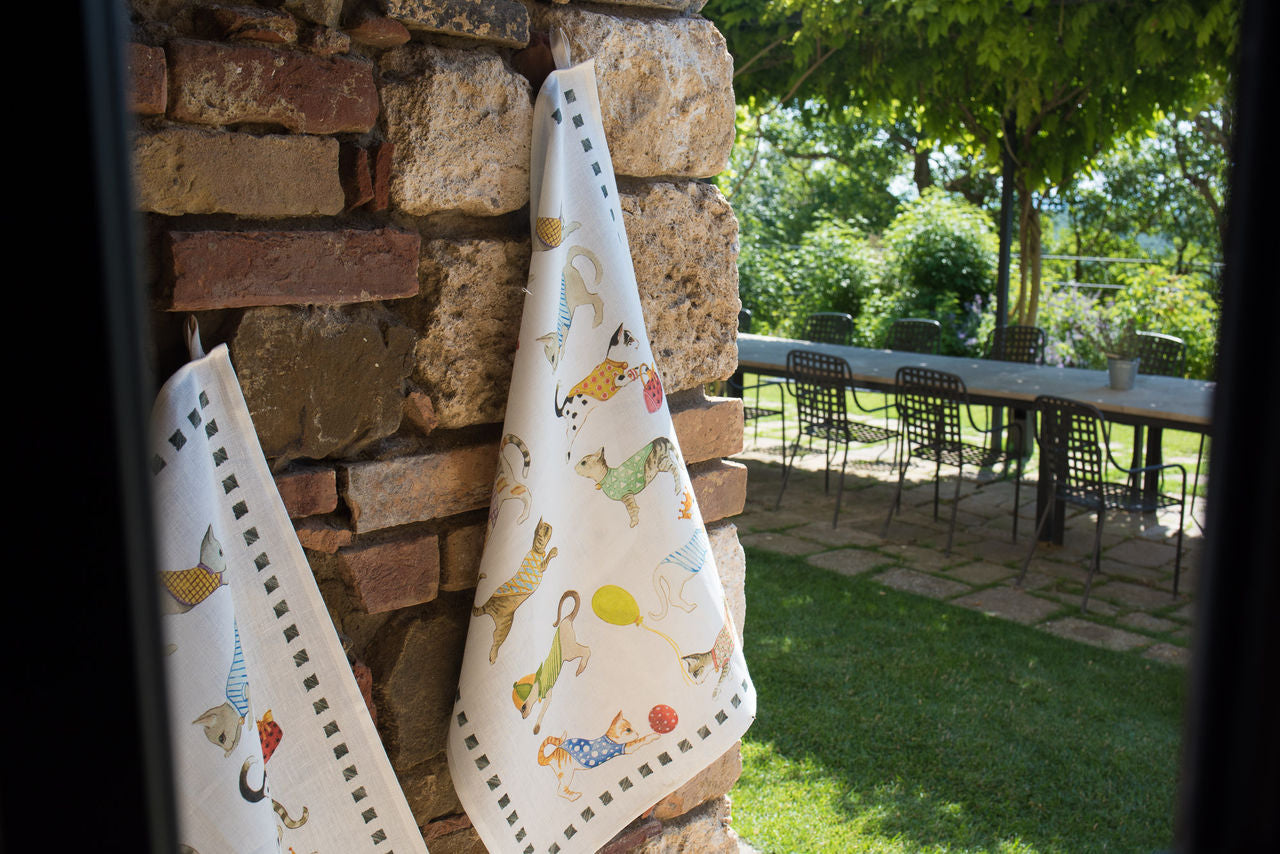Gatti Best Friends Linen Towels