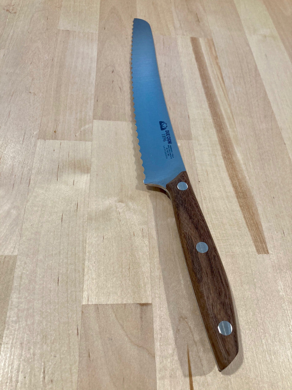 Due Cigni Walnut Bread Knife (DC-12)