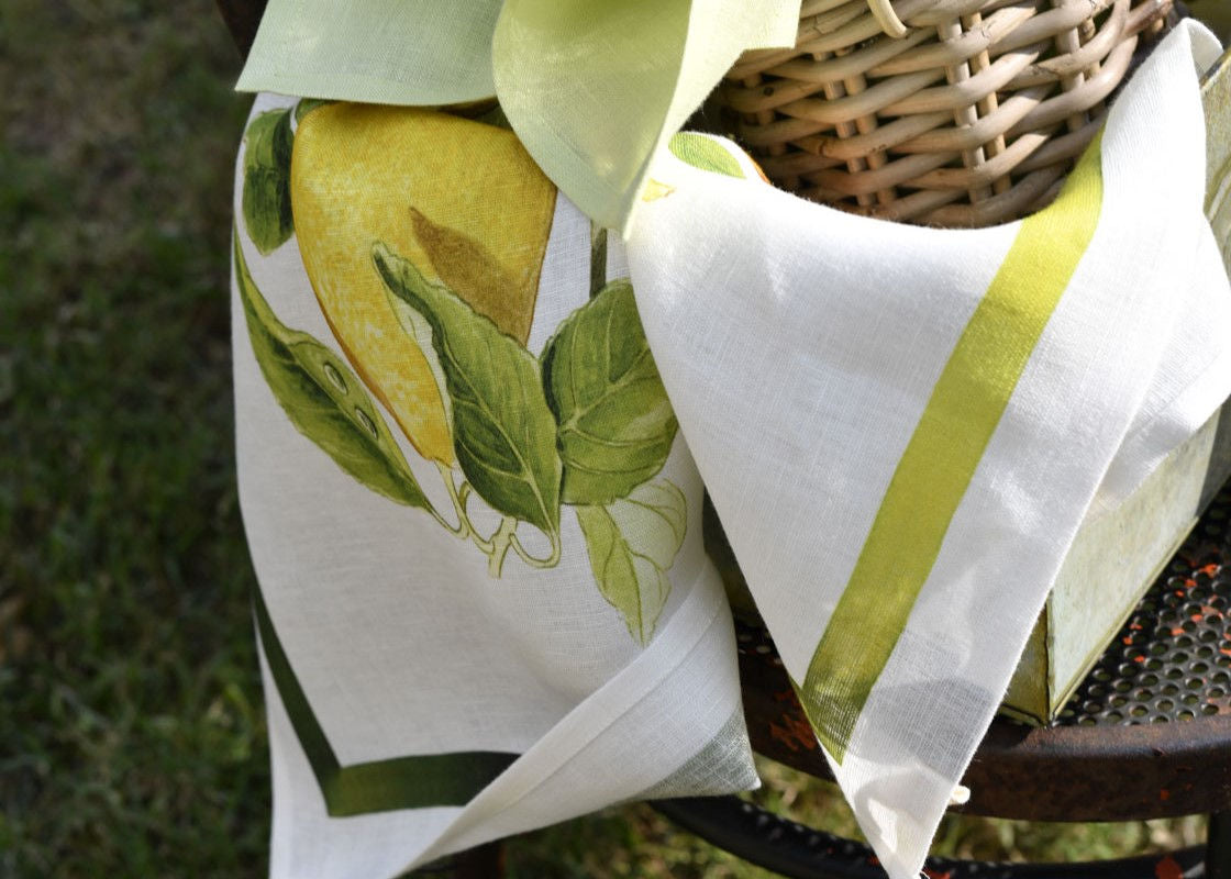 Limone Lemoncello Linen Towel