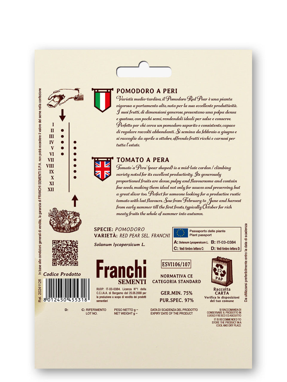 Vintage Tomato "A Pera" Red Pear