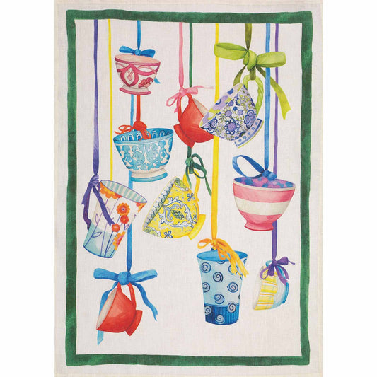 Bric Brac Verde Linen Towel