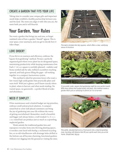 Low-Maintenance Eco Gardens: A Practical Guide to Creating an Easy & Sustainable Garden that Nourishes You