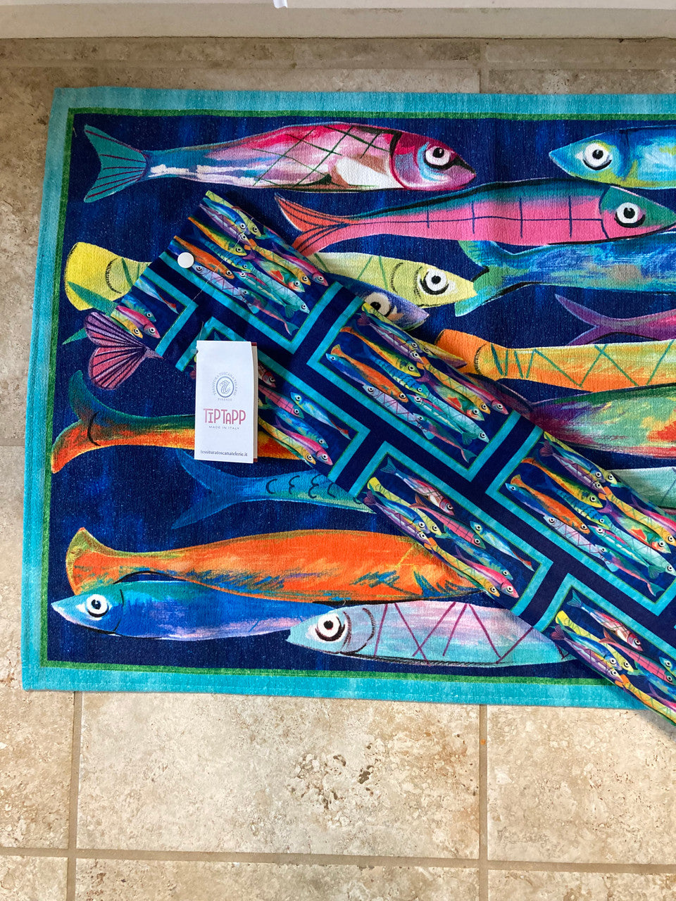 Poisson Bleu Indoor Rug 20.5" x 31.5"