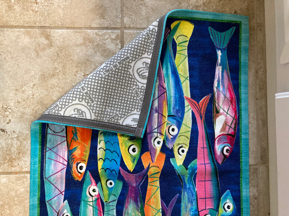 Poisson Bleu Indoor Rug 20.5" x 31.5"