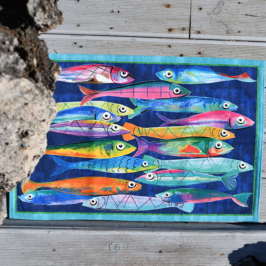 Poisson Bleu Indoor Rug 20.5" x 31.5"