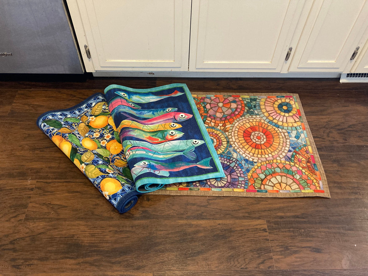 Poisson Bleu Indoor Rug 20.5" x 31.5"