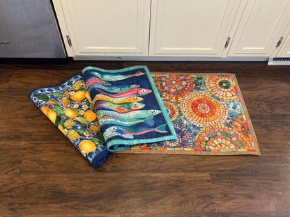 Poisson Bleu Indoor Rug 20.5" x 31.5"