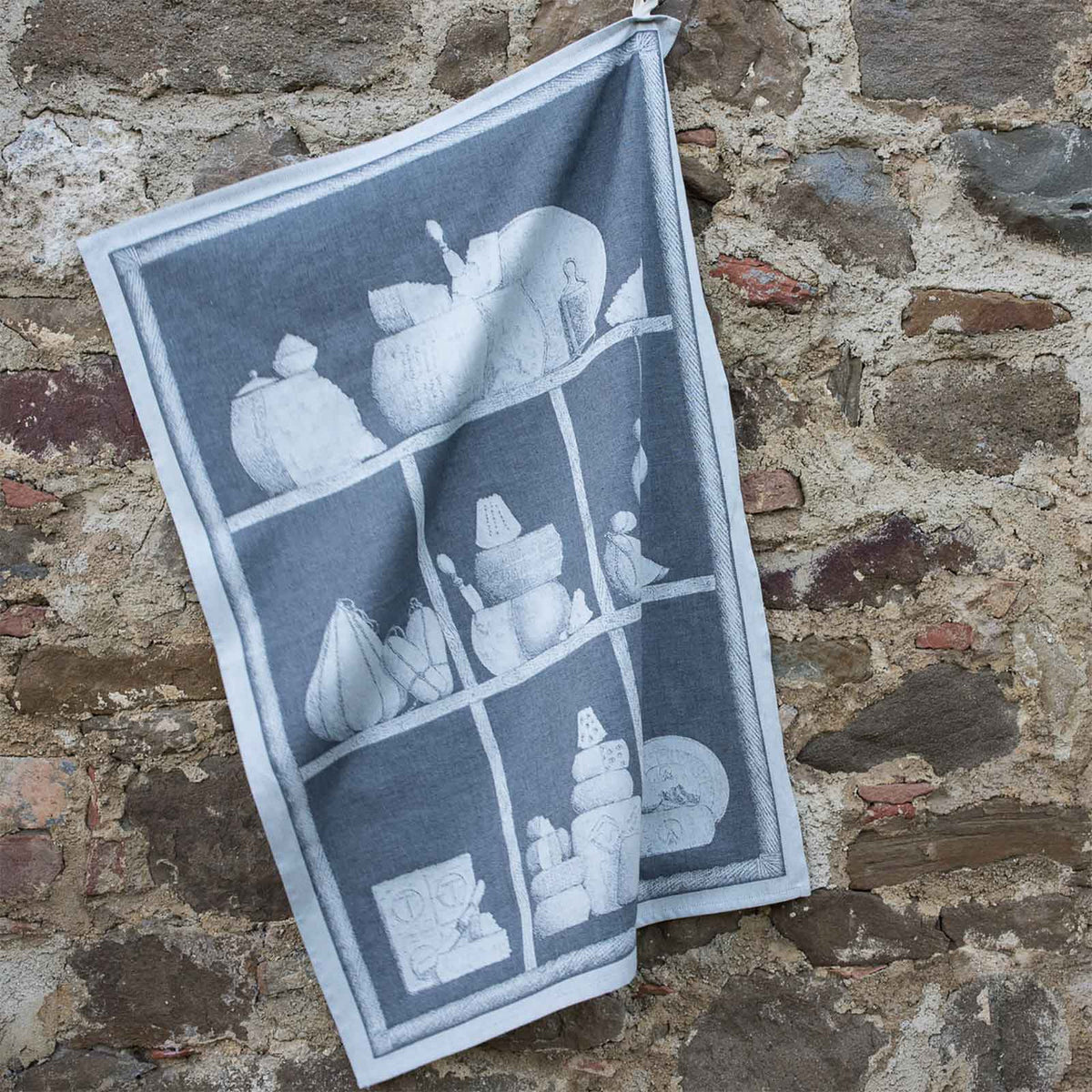 "Slow Food - Cheese" Linen Towel