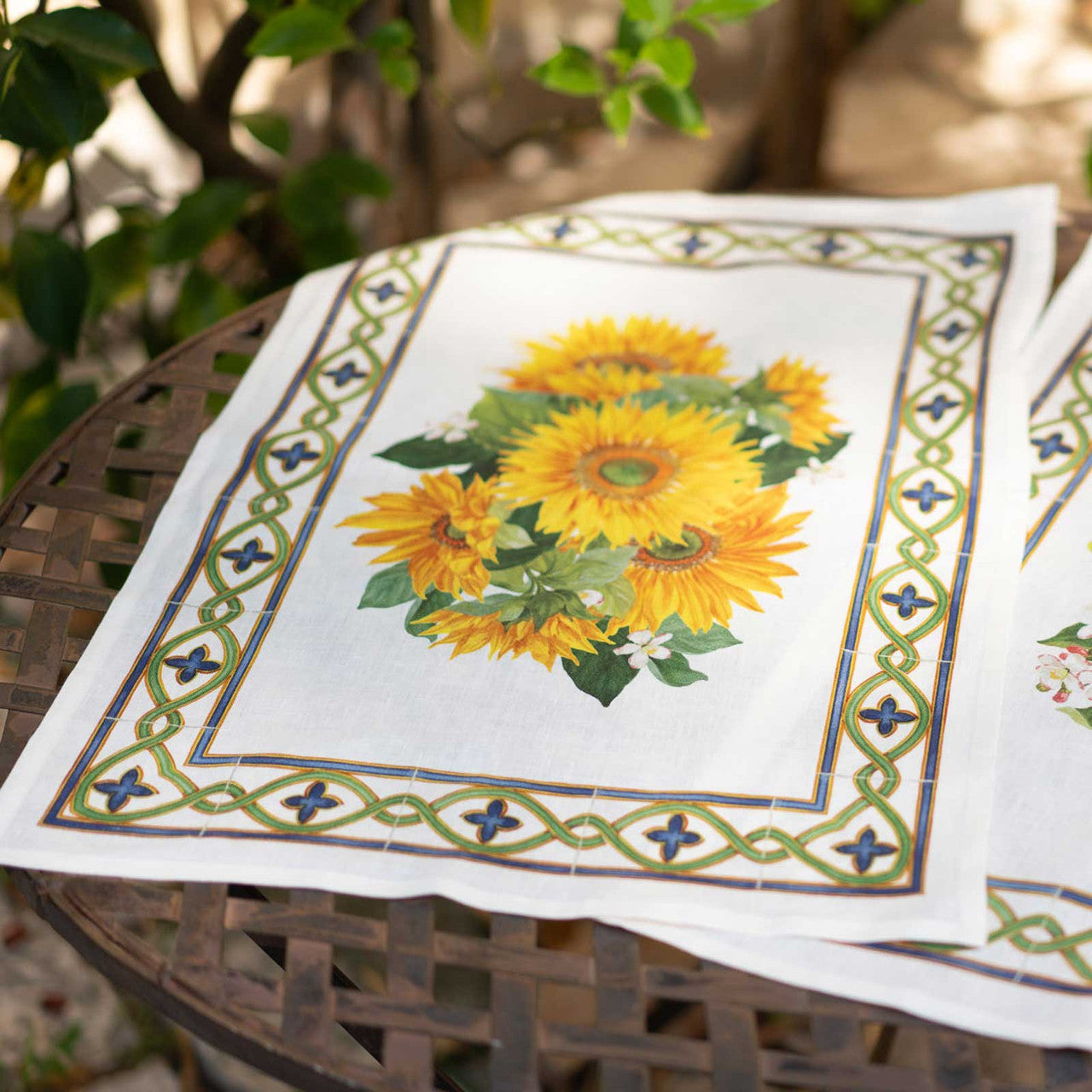 'Etruscan Garden' Girasole Kitchen Towel
