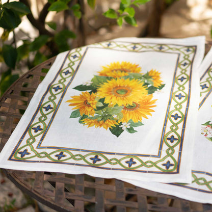 'Etruscan Garden' Girasole Kitchen Towel